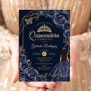 Search for navy and gold invitations Floral