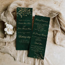 Search for gold foil wedding programs Botanical
