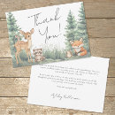 Search for woodland thank you cards Let the adventure begin