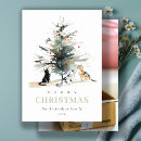 Search for cat pun christmas cards Watercolor