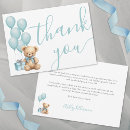 Search for baby boy shower thank you cards We can bearly wait