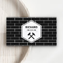 Search for brick business cards Construction