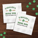 Search for shamrock napkins Green
