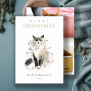 Search for cat pun christmas cards Watercolor