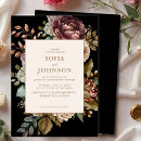 Search for moody floral invitations Burgundy blush floral