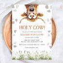 Search for holy cow baby shower invitations Modern