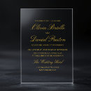 Search for transparent wedding invitations Acrylic