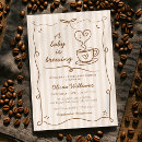 Search for coffee baby shower invitations Rustic