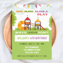 Search for playground birthday invitations Park