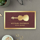 Search for violin teacher business cards Orchestra