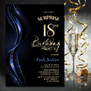 Search for blue 18th birthday invitations Modern