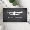 Search for trumpet music business cards Jazz