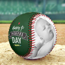 Search for green baseballs Dad