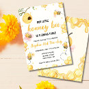 Search for honey bee birthday invitations Floral