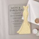 Search for 60 and fabulous invitations Gold