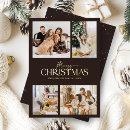 Search for black christmas cards Gold foil