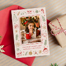 Search for whimsical christmas cards Red and green