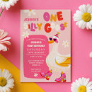 Search for funny 1st birthday invitations One silly goose