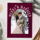 Search for holiday wedding announcement cards Our first married christmas