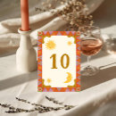Search for retro wedding table cards Boho