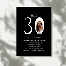 Search for hello 30 birthday invitations Minimal