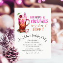 Search for candy cane cocktail holiday invitations Watercolor