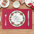 Search for christmas paper placemats Wreath