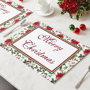 Search for christmas paper placemats Holly