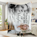 Search for in loving memory photo blankets Sympathy