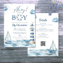 Search for ahoy its a boy invitations Blue