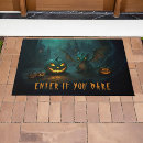 Search for scary halloween doormats Trick or treat