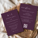 Search for plum wedding invitations All in one