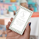 Search for gingham invitations Sage green