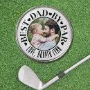 Search for cool golf ball markers Best dad by par