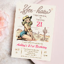Search for cowgirl 21st birthday invitations For her