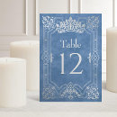 Search for silver table cards Mis quince anos