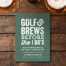 Search for golf bachelor party invitations Green
