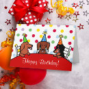 Search for wiener dog birthday cards Cartoon