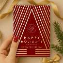 Search for tree business holiday cards Red