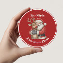 Search for christmas name tags stickers Kris kringle
