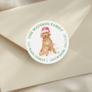 Search for dog christmas stickers Santa
