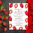 Search for strawberry bridal invitations Berry sweet