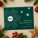 Search for business holiday postcards Snowflake