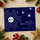 Search for business holiday postcards Navy blue