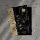 Search for black gold corporate event invitations Launch party