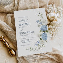 Search for white hydrangea wedding invitations Blue flowers
