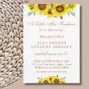 Search for sunflower baby girl shower invitations Rustic