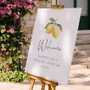 Search for lemon bridal shower welcome signs Summer