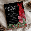 Search for glitter christmas invitations Red