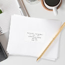 Search for change of return address labels Typography